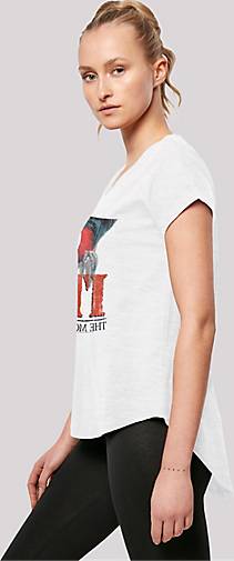 Poster Film weiß T-Shirt F4NT4STIC Long Cut 79580101 Distressed bestellen in Cut ES Long Stephen King - IT T-Shirt