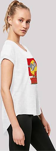 F4NT4STIC Long Cut T-Shirt Long Cut T-Shirt Tom and Jerry TV Serie Chase  Scene in weiß bestellen - 79576202