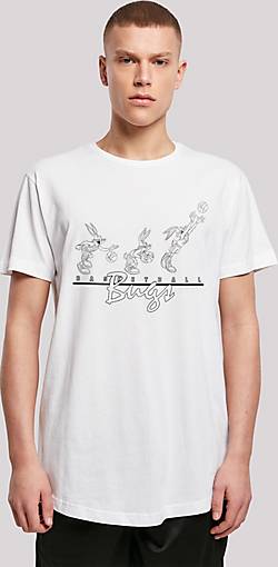Bugs T-Shirt Basketball in bestellen Cut 20551201 Long Tunes Looney F4NT4STIC weiß -