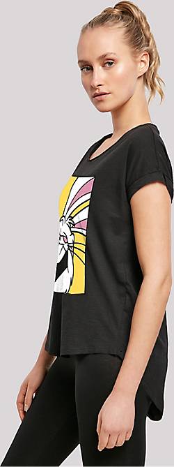 F4NT4STIC Long Cut T-Shirt Looney Tunes Bugs Bunny Laughing in schwarz  bestellen - 20333601