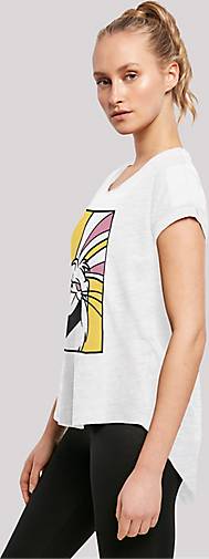 F4NT4STIC Long Cut T-Shirt Looney Tunes Bugs Bunny Laughing in weiß  bestellen - 20333602