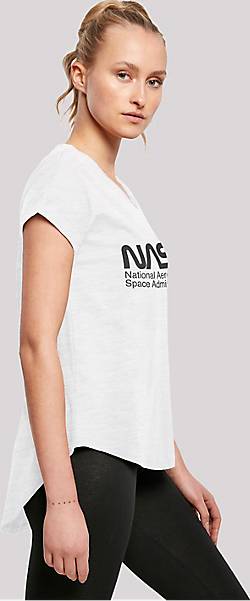 - NASA One Long Logo Tone T-Shirt in Cut weiß bestellen F4NT4STIC 20555701