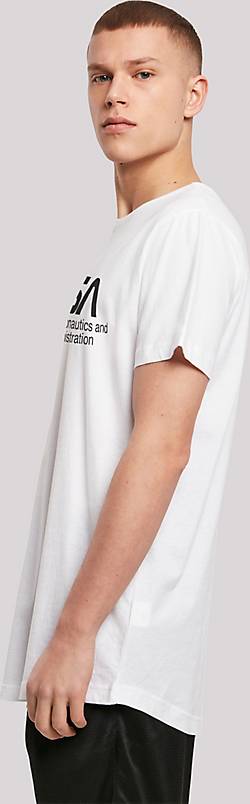 F4NT4STIC Long Cut T-Shirt NASA Logo One Tone in weiß bestellen - 20555801