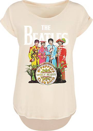 F4NT4STIC Long Cut T-Shirt Pepper Sgt bestellen Black Beatles - beige Band The in 27263002
