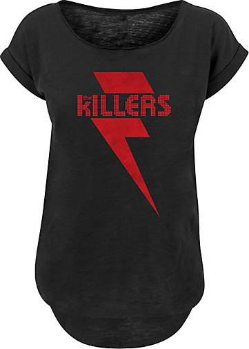 F4NT4STIC Long Cut T-Shirt The Killers Rock Band Red Bolt in schwarz  bestellen - 26388301