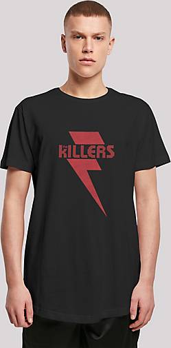 F4NT4STIC Long Cut T-Shirt The Killers Rock Band Red Bolt in schwarz  bestellen - 27256201