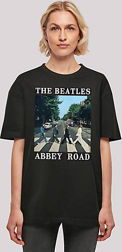 Road The in T-Shirt F4NT4STIC bestellen 26391501 Band Beatles Boyfriend - Oversized Abbey schwarz