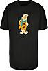 F4NT4STIC Oversized Boyfriend Tee Fred Flintstone Kick