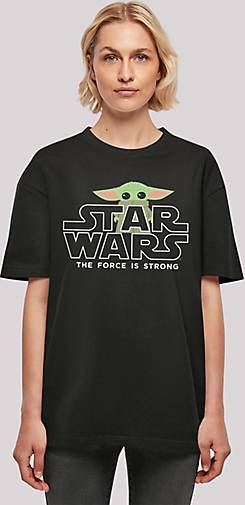 F4NT4STIC Oversized Boyfriend Mandalorian Wars - The Tee Wars Star schwarz Yoda in Baby Star bestellen 22255901