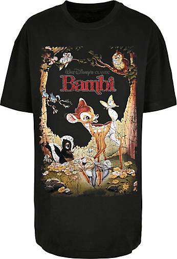 F4NT4STIC Oversized T-Shirt Disney Bambi Retro Poster in schwarz bestellen  - 20586001