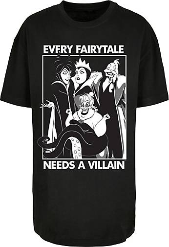 20585501 Disney bestellen - Tale schwarz Oversized A Fairy T-Shirt Every Villain F4NT4STIC in Needs