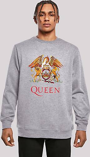 F4NT4STIC Sweatshirt Queen Rockband Classic Crest Black in mittelgrau  bestellen - 25876802