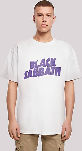 bestellen Logo F4NT4STIC Black Heavy - T-Shirt weiß Sabbath Band in 25874505 Wavy Metal Black