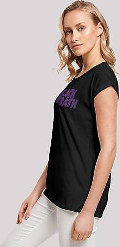 F4NT4STIC T-Shirt Black Sabbath Heavy Metal Band Wavy Logo Distressed Black  in schwarz bestellen - 25871601