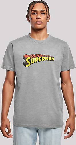 F4NT4STIC T-Shirt DC Comics Superhelden Superman Telescopic Crackle Logo in  mittelgrau bestellen - 20234501