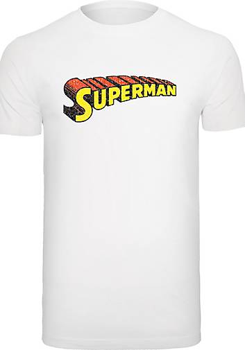 20234502 in weiß Superhelden - Logo Crackle Superman DC Comics T-Shirt F4NT4STIC bestellen Telescopic