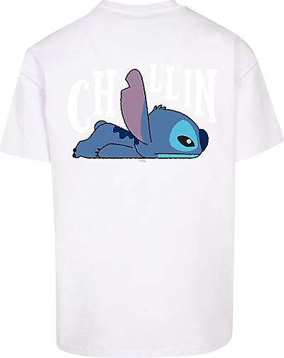 F4NT4STIC T-Shirt Disney Lilo in 22299902 And bestellen - Print Backside Stitch Stitch weiß Breast