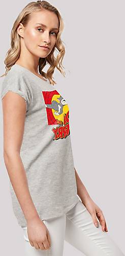 and in - bestellen Extended Jerry 79576302 mittelgrau Serie T-Shirt Scene Tom F4NT4STIC T-Shirt Chase TV Shoulder