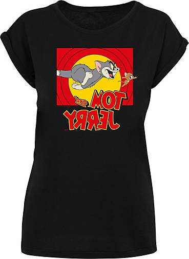 F4NT4STIC T-Shirt Extended Shoulder T-Shirt Tom and Jerry TV Serie Chase  Scene in schwarz bestellen - 79576301