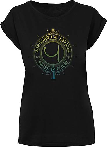 Leviosa Wingardium bestellen 20580501 - schwarz Charms T-Shirt Potter Spells Harry F4NT4STIC in