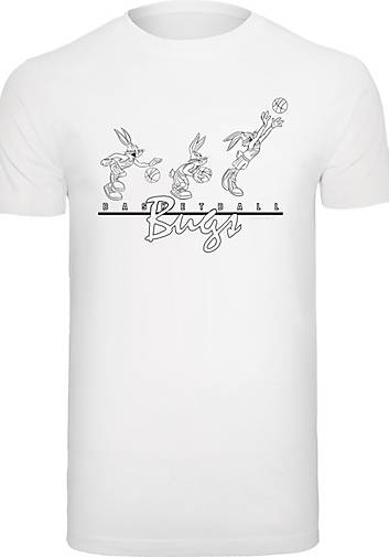 F4NT4STIC T-Shirt Looney Tunes in weiß 20551102 bestellen Bugs Basketball 