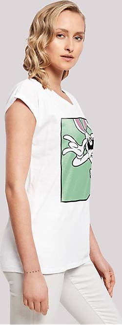 Funny Looney Bunny Tunes T-Shirt F4NT4STIC in 20334603 Bugs - bestellen Face weiß