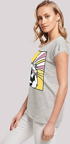 F4NT4STIC T-Shirt Looney Tunes Bugs in 20334002 bestellen - Laughing mittelgrau Bunny