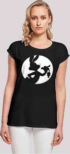 F4NT4STIC T-Shirt Looney Tunes Bugs Bunny Silhouette Breast Print in schwarz  bestellen - 20333501