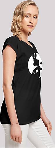 20333501 Print F4NT4STIC Breast Looney in T-Shirt bestellen Silhouette Bunny Bugs Tunes - schwarz