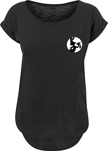 F4NT4STIC T-Shirt Looney 20335101 bestellen schwarz Tunes Bugs Silhouette Bunny in Breast Print 