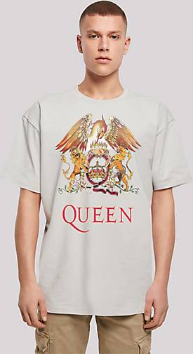Vergünstigung F4NT4STIC T-Shirt Black Queen - 25875503 Crest hellgrau Classic Rockband bestellen in