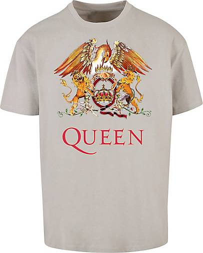 Classic Queen bestellen hellgrau - Rockband 25875503 Black Crest T-Shirt F4NT4STIC in