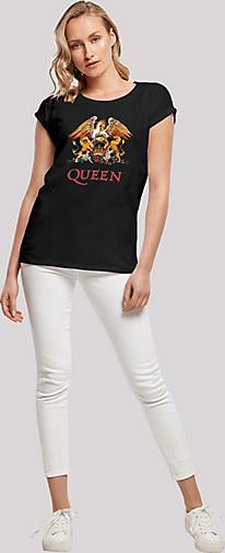 bestellen Black in T-Shirt Queen Classic Rockband schwarz F4NT4STIC Crest 25876201 -