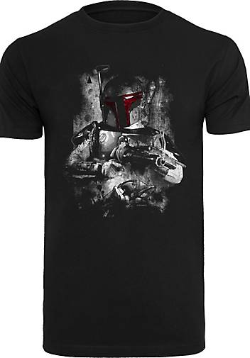 F4NT4STIC T-Shirt Star Wars Boba Fett Distressed in schwarz bestellen -  20581401