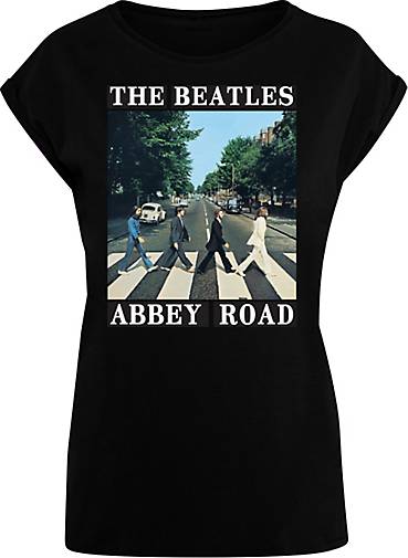 F4NT4STIC Road bestellen The schwarz Abbey Beatles - in Band T-Shirt 26391301