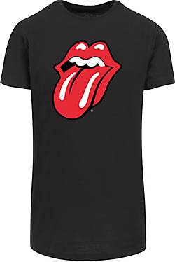 schwarz 25876501 Classic Rockband Black Stones in T-Shirt bestellen Rolling - F4NT4STIC The Tongue