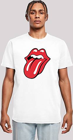 F4NT4STIC T-Shirt The in Rote Zunge 25876603 weiß Stones - bestellen Rolling