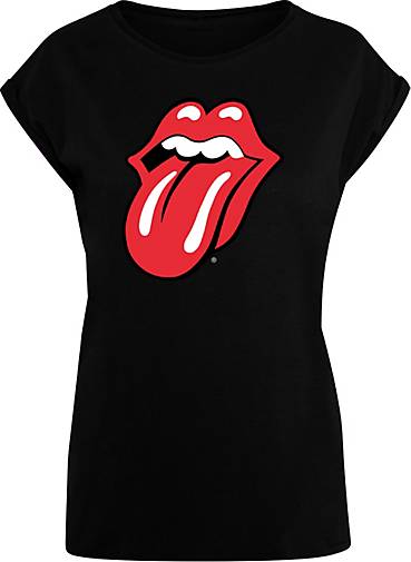 F4NT4STIC T-Shirt The Rolling Stones Zunge Rot in schwarz bestellen -  25877301