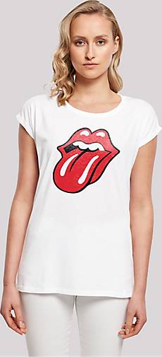 - Zunge Rolling T-Shirt bestellen in 25877303 The weiß Rot Stones F4NT4STIC