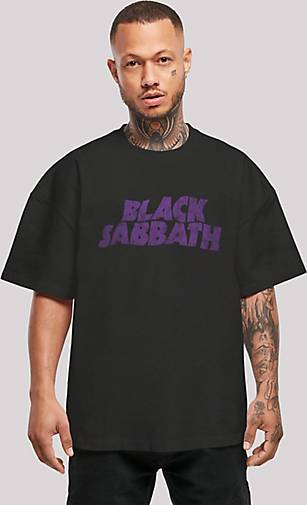 - schwarz Wavy Band in Ultra Sabbath Black Black Distressed T-Shirt Heavy Heavy bestellen Metal Logo 25871701 F4NT4STIC