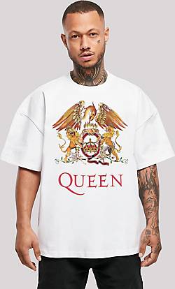 F4NT4STIC Ultra Heavy T-Shirt Queen Rockband Classic Crest Black in weiß  bestellen - 25875702