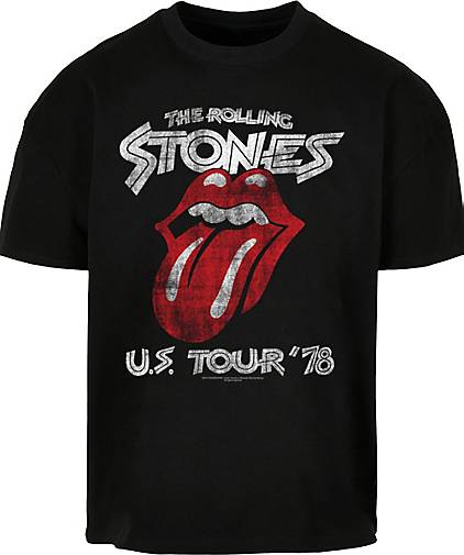 F4NT4STIC Ultra Heavy T-Shirt The Rolling Stones Rock Band US Tour \'78  Front in schwarz bestellen - 26390501 | T-Shirts