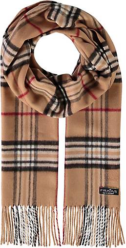 Fraas Cashmink Schal The Fraas Plaid Made In Germany Ocker Gortz