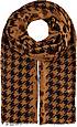 FRAAS Leichte Stola mit Hahnentritt und Animal Print