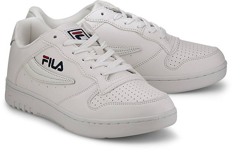 fila white fx100 low trainers