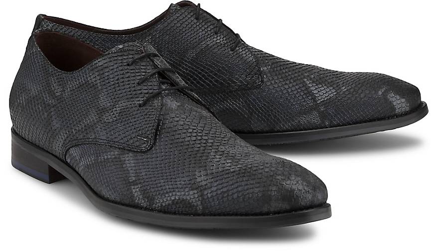 Floris van Bommel Business Schnürer Blau: : Schuhe anzugschuhe Floris van Bommel Schnürer blau Leder XTL344
