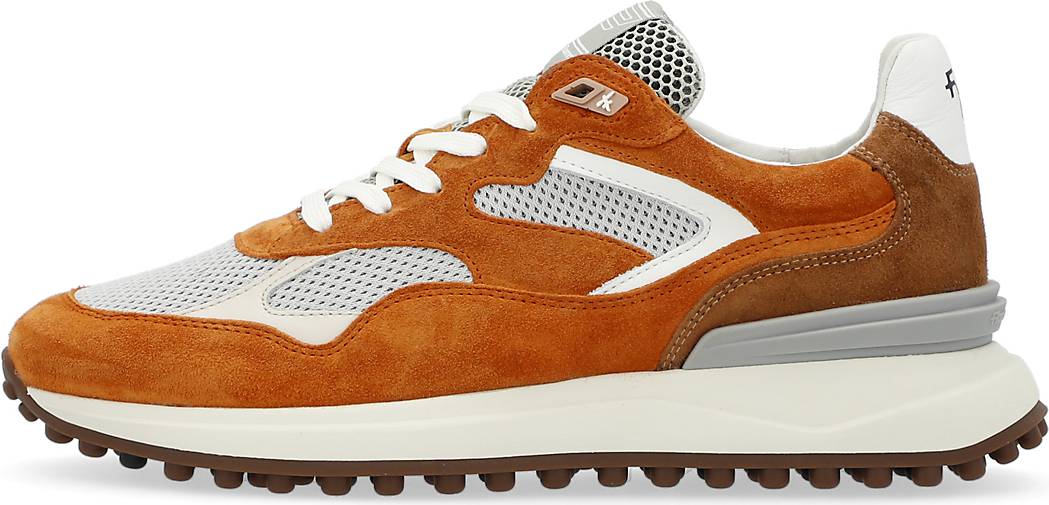 Floris Van Bommel Herren Sneaker De Treener - Low Top Aus Veloursleder Mit Volumen-Sohle