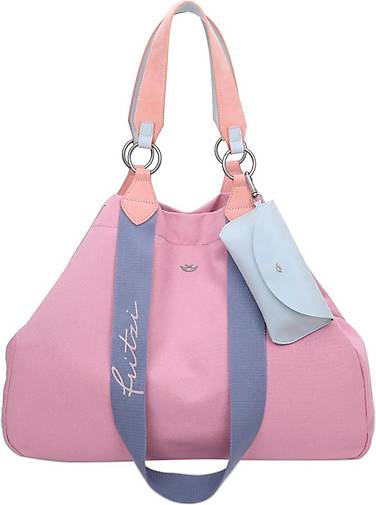 Fritzi Aus Preußen Vintage Shopper Tasche - 45cm, Polyurethan Mit Kosmetikmäppchen