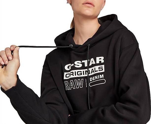 G-Star RAW Sweatshirt Premium core originals logo hoodie in schwarz  bestellen - 78843402