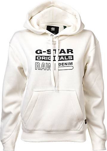 G-Star RAW Sweatshirt Premium core originals logo hoodie in weiß bestellen  - 78843401
